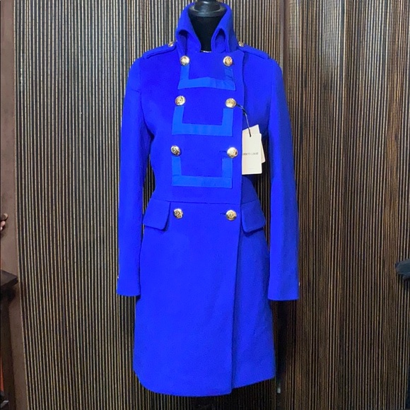 ROBERTO CAVALLI WOOL & CASHMERE COAT - Picture 1 of 13